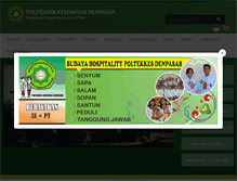 Tablet Screenshot of poltekkes-denpasar.ac.id